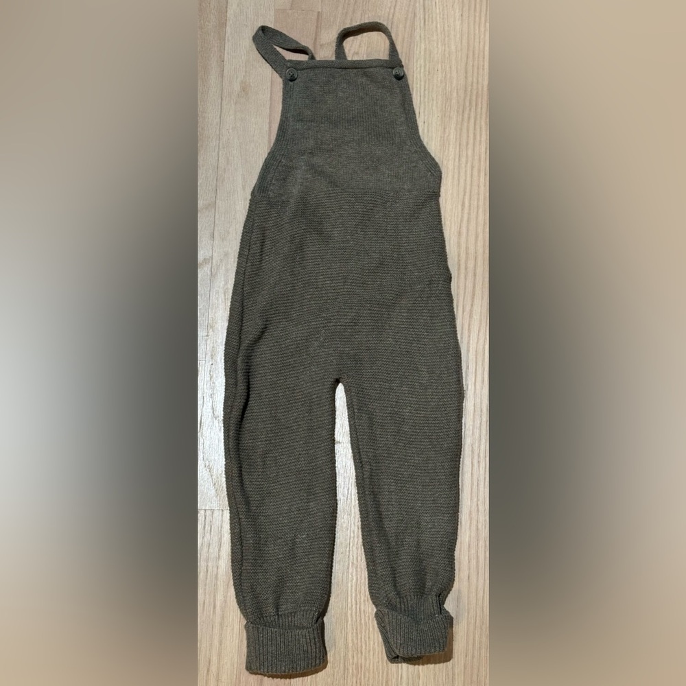 Jamie Kay brown ribbed knit Alex jumpsuit romper overalls 3 3t 3y